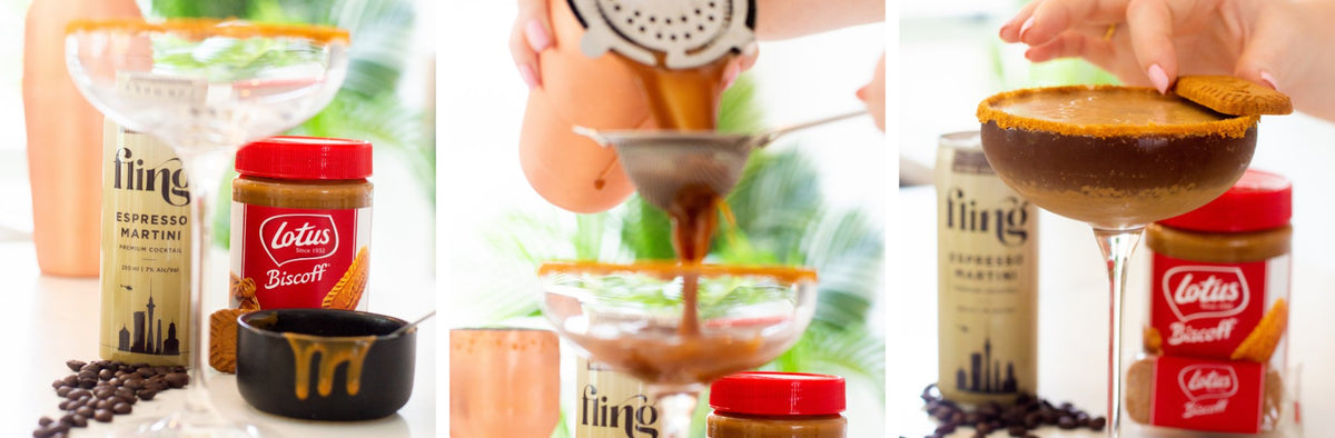 Biscoff Espresso Martini! - Fling Cocktails