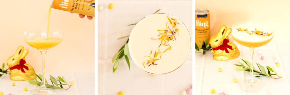 Easter Passionfruit Martini - Fling Cocktails