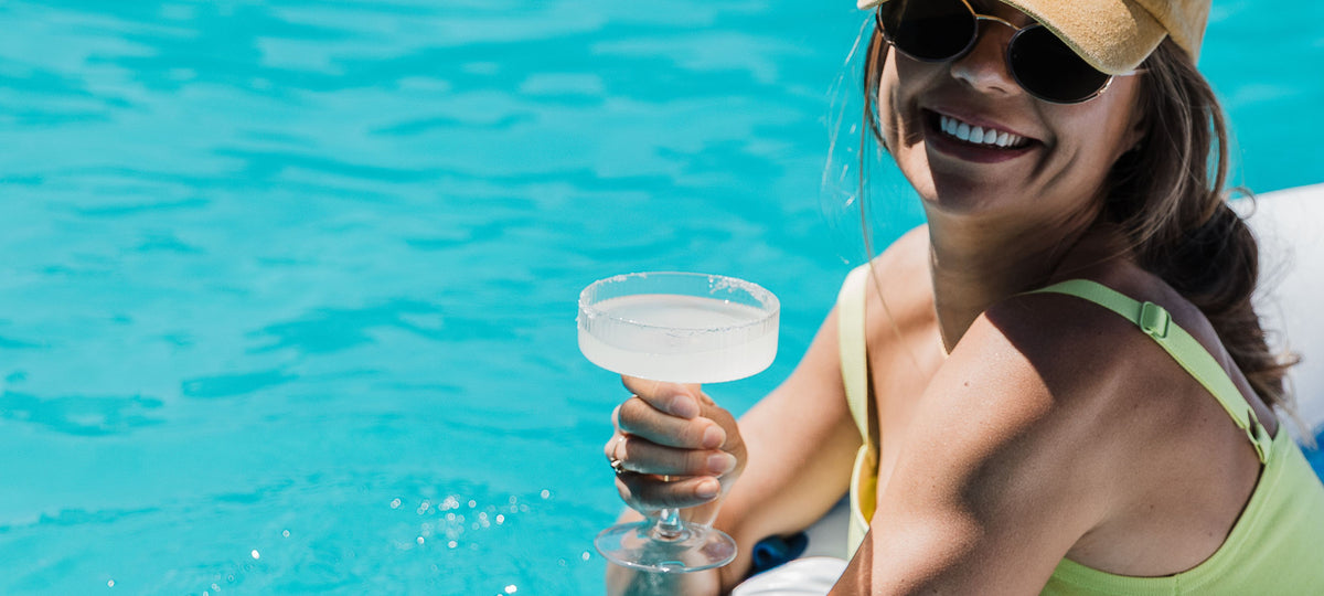 Coconut Margarita in the Pool 